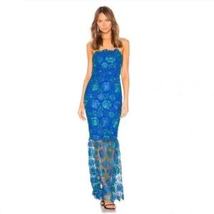 Lovers + Friends Teagan Gown in Blue from REVOLVE